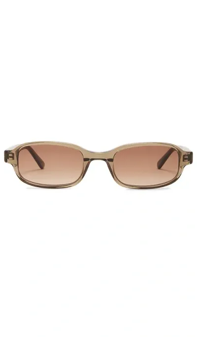 Dmy By Dmy Margot Sunglasses In Transparent Olive