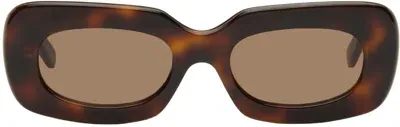 Dmy Studios Brown Vivian Sunglasses In Havana