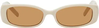 Dmy Studios Ssense Exclusive Off-white Billy Sunglasses In Ivory