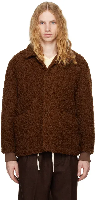 Document Brown Wool Boucle Jacket