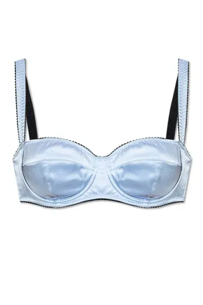 Dolce & Gabbana Balconette Bra In Blue