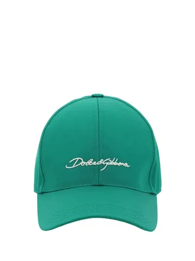 Dolce & Gabbana Baseball Cap In Verde Intenso