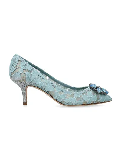 Dolce & Gabbana Bellucci Brooch Pump In Grey