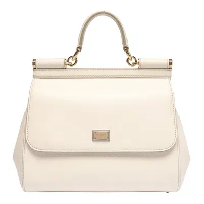 Dolce & Gabbana Big Sicily Handbag In White