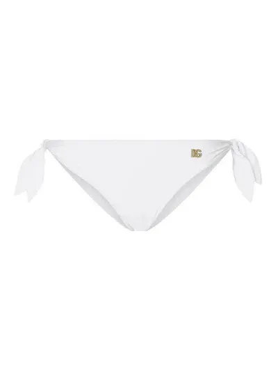 Dolce & Gabbana `dg Essentials` Bikini Slip In White