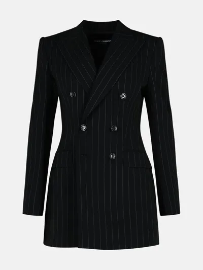 Dolce & Gabbana Black Wool Blazer