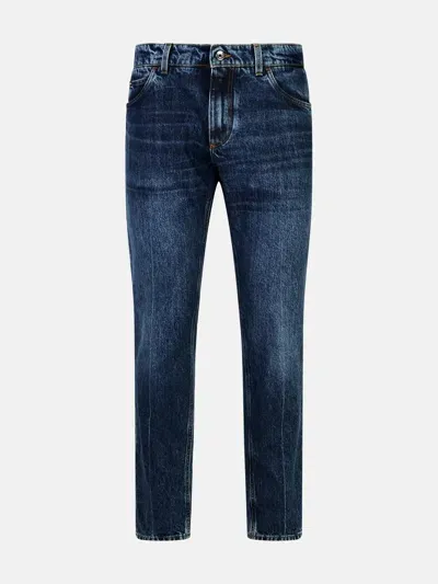 Dolce & Gabbana Blue Cotton Jeans