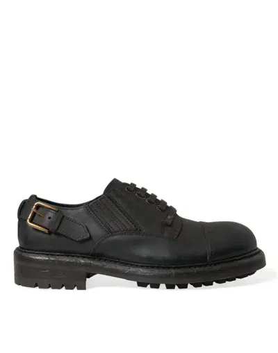 Dolce & Gabbana Lace-up Derby Shoes In Brown