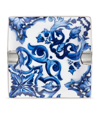 Dolce & Gabbana Casa Blu Mediterraneo Ashtray In Blue