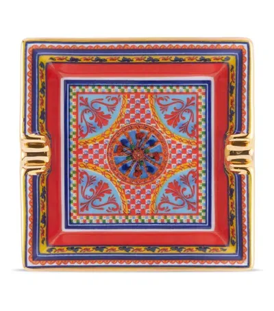 Dolce & Gabbana Casa Carretto Ashtray In Multi