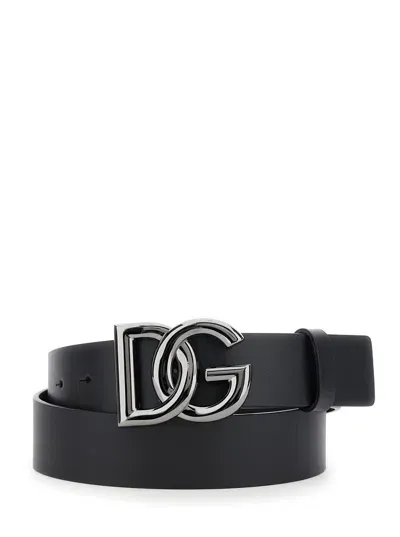 Dolce & Gabbana Cintura Logata In Black