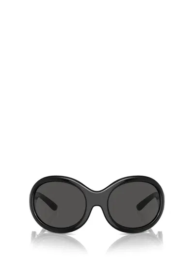 Dolce & Gabbana Dolce Gabbana Circular Frame Sunglasses In Black