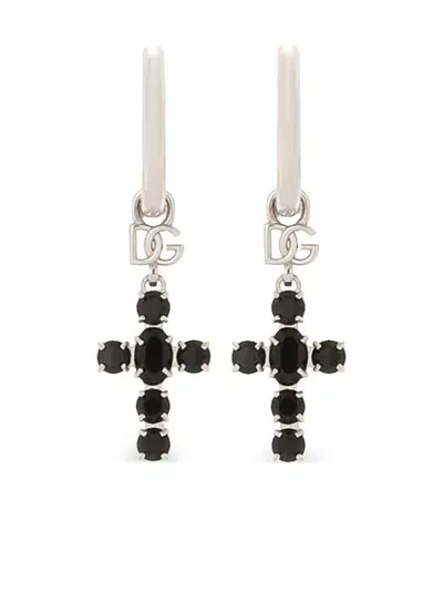 Dolce & Gabbana Creole Earrings In Silver