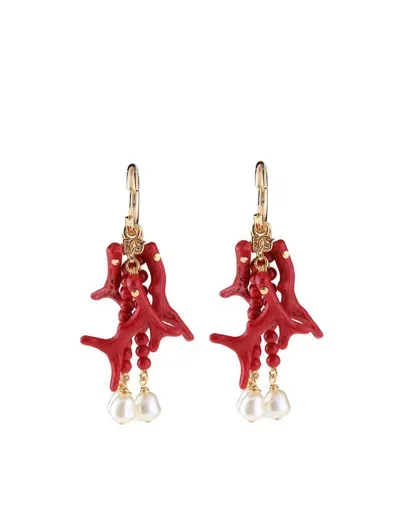 Dolce & Gabbana Dolce And Gabbana Earrings With Coral Branches In Not Applicable