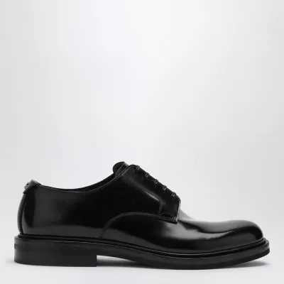 Dolce & Gabbana Derby In Black Brushed Calfskin