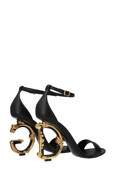 Dolce & Gabbana 'devotion' Sandals In Black