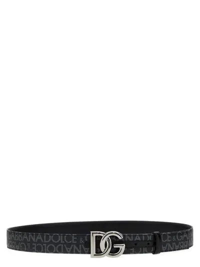 Dolce & Gabbana Dg Belt In Black