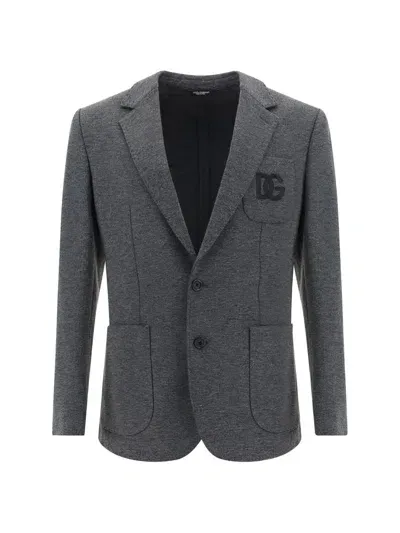 Dolce & Gabbana Blazer Jacket In Grey