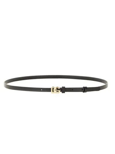 Dolce & Gabbana Dolce&gabbana Belt In Neroorochiaro