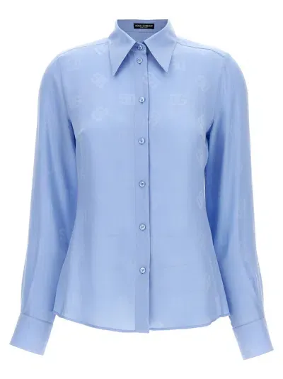 Dolce & Gabbana Dg Shirt, Blouse Light Blue