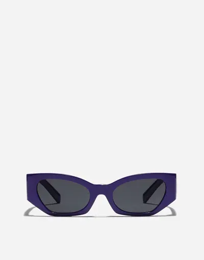 Dolce & Gabbana Dna Logo Sunglasses In Purple