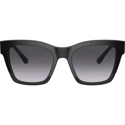 Dolce & Gabbana Dolce&gabbana 53mm Square Sunglasses In Black/light Grey Gr Black