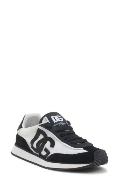 Dolce & Gabbana Dolce&gabbana Dg Cushion Sneaker In Bianco/nero