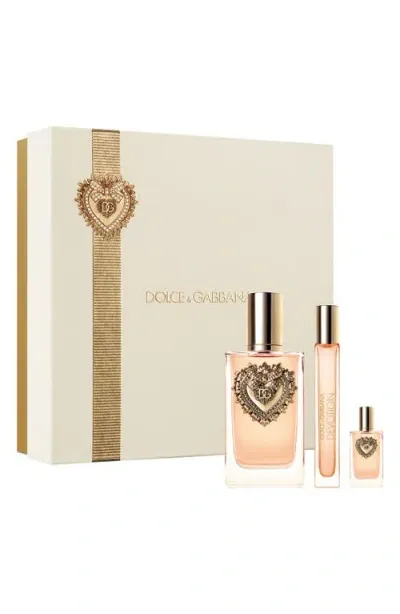 Dolce & Gabbana Dolce&gabbana Devotion Eau De Parfum 3-piece Gift Set $222 Value In No Color