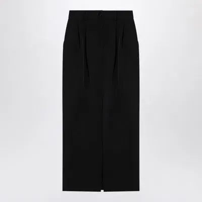 Dolce & Gabbana Dolce&gabbana Gabardine Pencil Skirt In Black