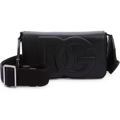 Dolce & Gabbana Dolce&gabbana Mini Deerskin Leather Shoulder Bag In Nero