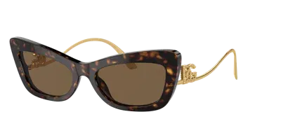 Dolce & Gabbana Dolce&gabbana Woman Sunglasses Dg4467b In Dark Brown