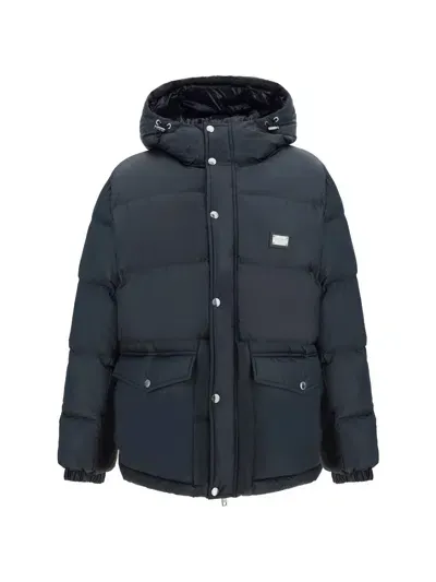 Dolce & Gabbana Down Jacket In Nero