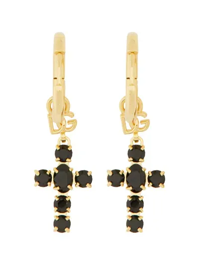 Dolce & Gabbana Earring With Cross In Gold