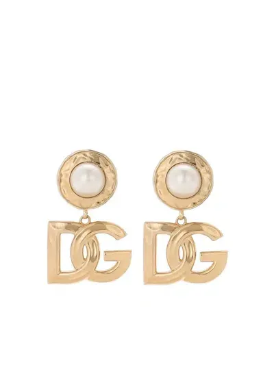 Dolce & Gabbana Earring With Pendant In Gold