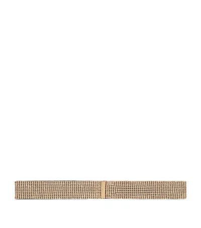 Dolce & Gabbana Kids' Embellished Belt In Brown