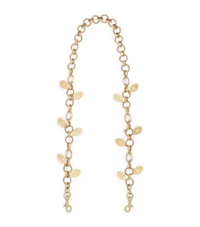 Dolce & Gabbana Embellished Chain Strap In Black