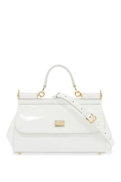 Dolce & Gabbana Extended Sicily Handbag With Elong In White