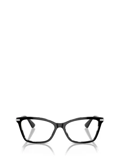 Dolce & Gabbana Eyewear Eyeglasses In Black On Zebra