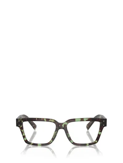 Dolce & Gabbana Eyewear Eyeglasses In Havana Green