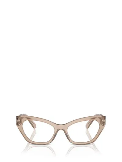 Dolce & Gabbana Eyewear Eyeglasses In Transparent Camel