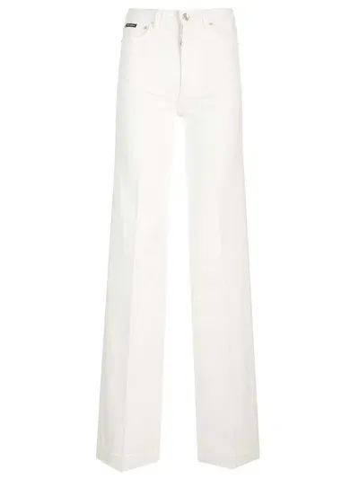 Dolce & Gabbana Flare Jeans In Neutral