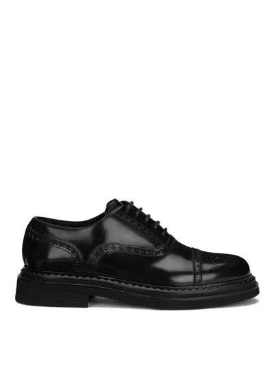 Dolce & Gabbana Flat Shoes Black In Negro