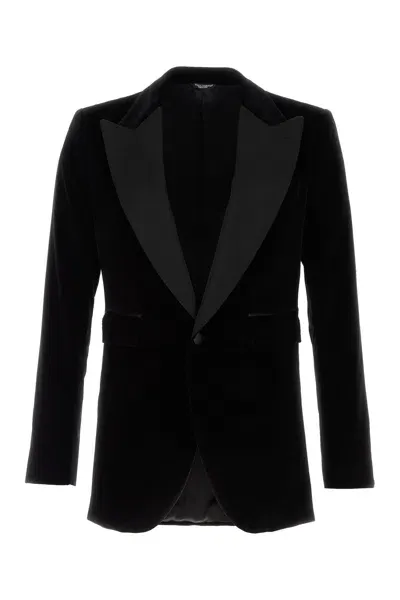 Dolce & Gabbana Black Velvet Blazer