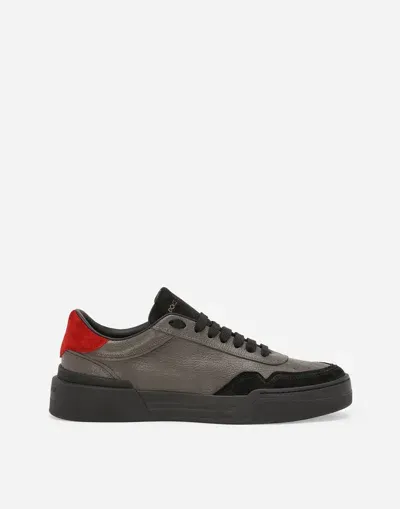 Dolce & Gabbana Goatskin New Roma Sneakers In Multicolor