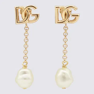 Dolce & Gabbana Gold Metal Earrings In Golden