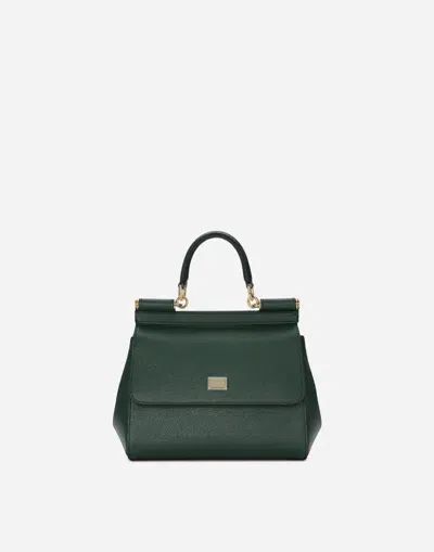 Dolce & Gabbana Henkeltasche Sicily Mittelgross In Green