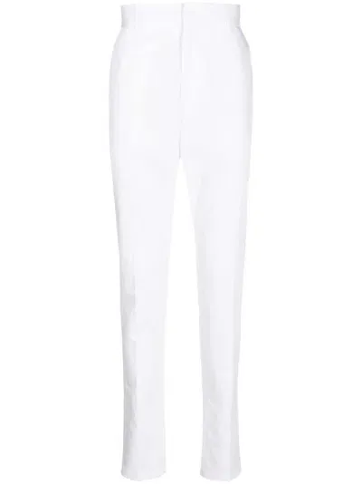 Dolce & Gabbana High-waist Tailored Trousers In White