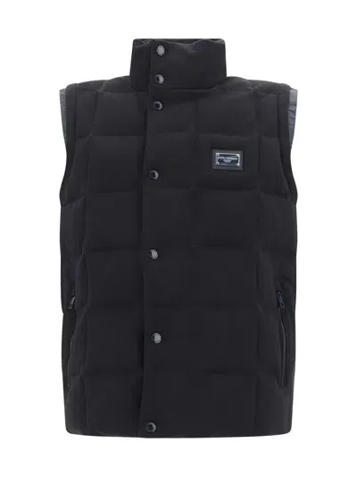 Dolce & Gabbana Down Jackets In Nero