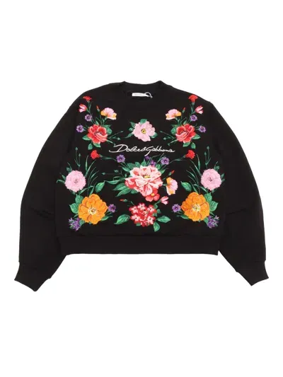 Dolce & Gabbana Junior Kids' Sweatshirt In Black