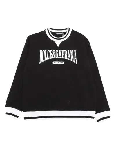 Dolce & Gabbana Junior Kids' Sweatshirt In Black